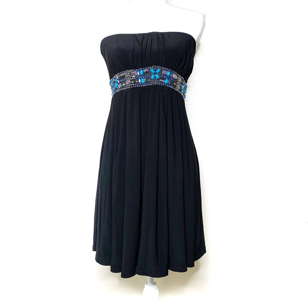 White House Black Market strapless dress. size 4